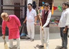 भाजपाइयों ने मनाया स्वच्छता कार्यक्रम